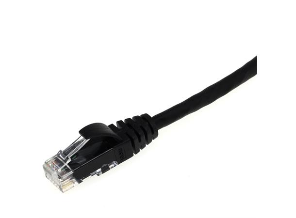 ECS patch C6 UTP svart  1,0m LZH 